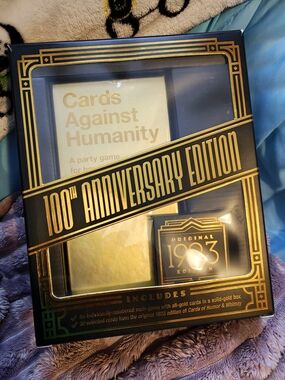 Cards Against Humanity 100th Anniversary Edition - Gold & Black Box NIB